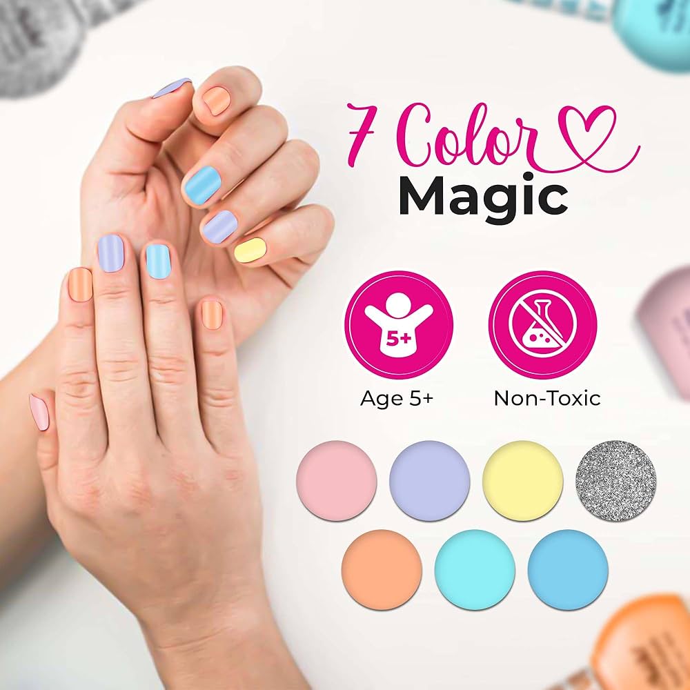 Bright Nails for Little Girls