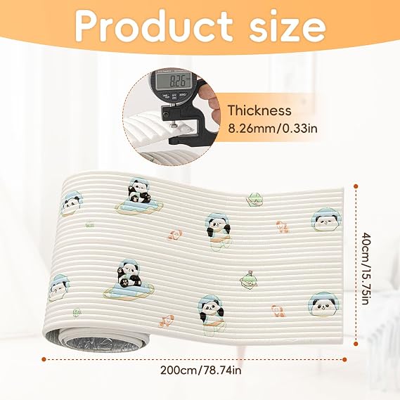 Upholstered Wall Panels,3D Kids Anti Collision Wall Padding, 40x200cm Self-Adhesive Anti Collision Wall Padding, Headboard Bed Upholstered Padded Wall Panels for Bedroom, Children's Room (Space Bear)
