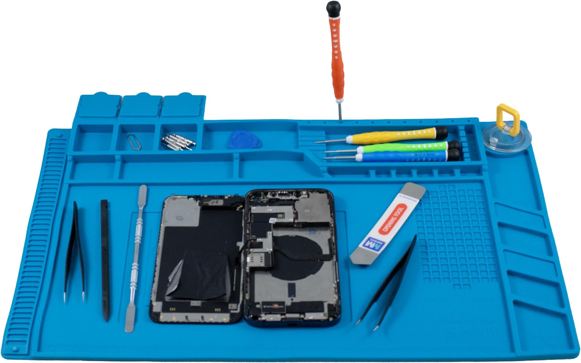 Extra Große Lötmatte 70x40cm - Hitzebeständig Bis 500°C Mit ESD-Schutz