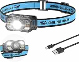 Smiling Shark 充電式 LED ヘッドライト 白光 2個 Amazon.co.jp: Smiling Shark ヘッドライト, 【LED白&赤ヘッド