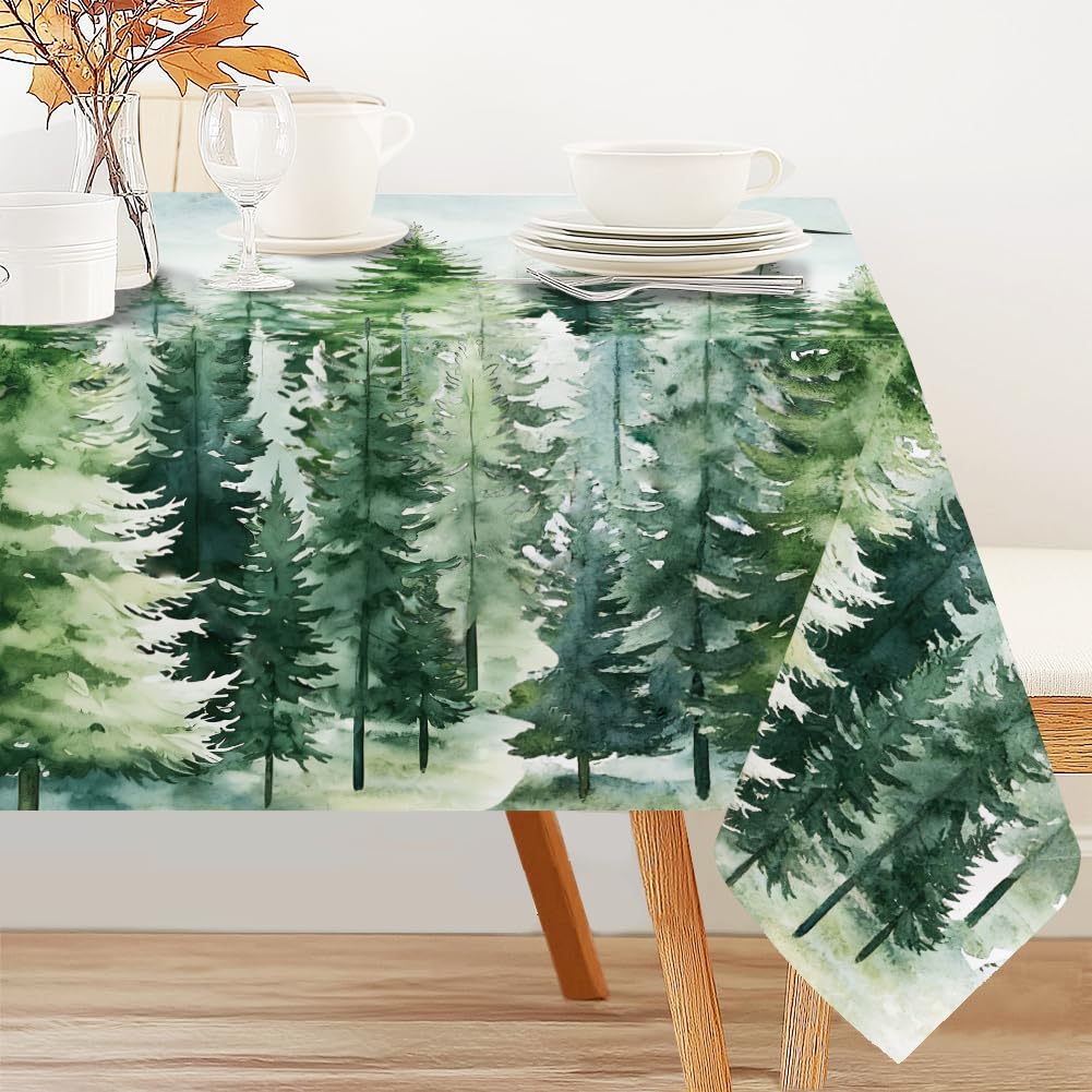 Nappe rectangulaire de pique-nique et barbecue en tissu polyester vert pour vos repas d'été