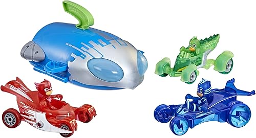 Miniatura 1 de PJ Masks PJ Ultimate Adventure Set de juguete preescolar, Rocket HQ con 3 figuras de acción y 3 vehículos, a partir de 3 años (exclusivo de Tienda)
