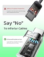 Vista 27 de LISEN Cable USB C, paquete de 5 [3.3/3.3/6.6/6.6/10 pies] USBC a USBC cable de carga para iPhone 16e 15 Pro Max, cable de 60 W (3.1 A) C a C