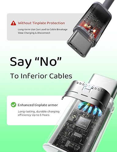 Miniatura 5 de LISEN Cable de carga rápida USB C a USB C de 60 W, paquete de 4 cables USBC C a USB C 3.33.36.66.6 pies cargador de iPhone 15 para Samsung S23 S22