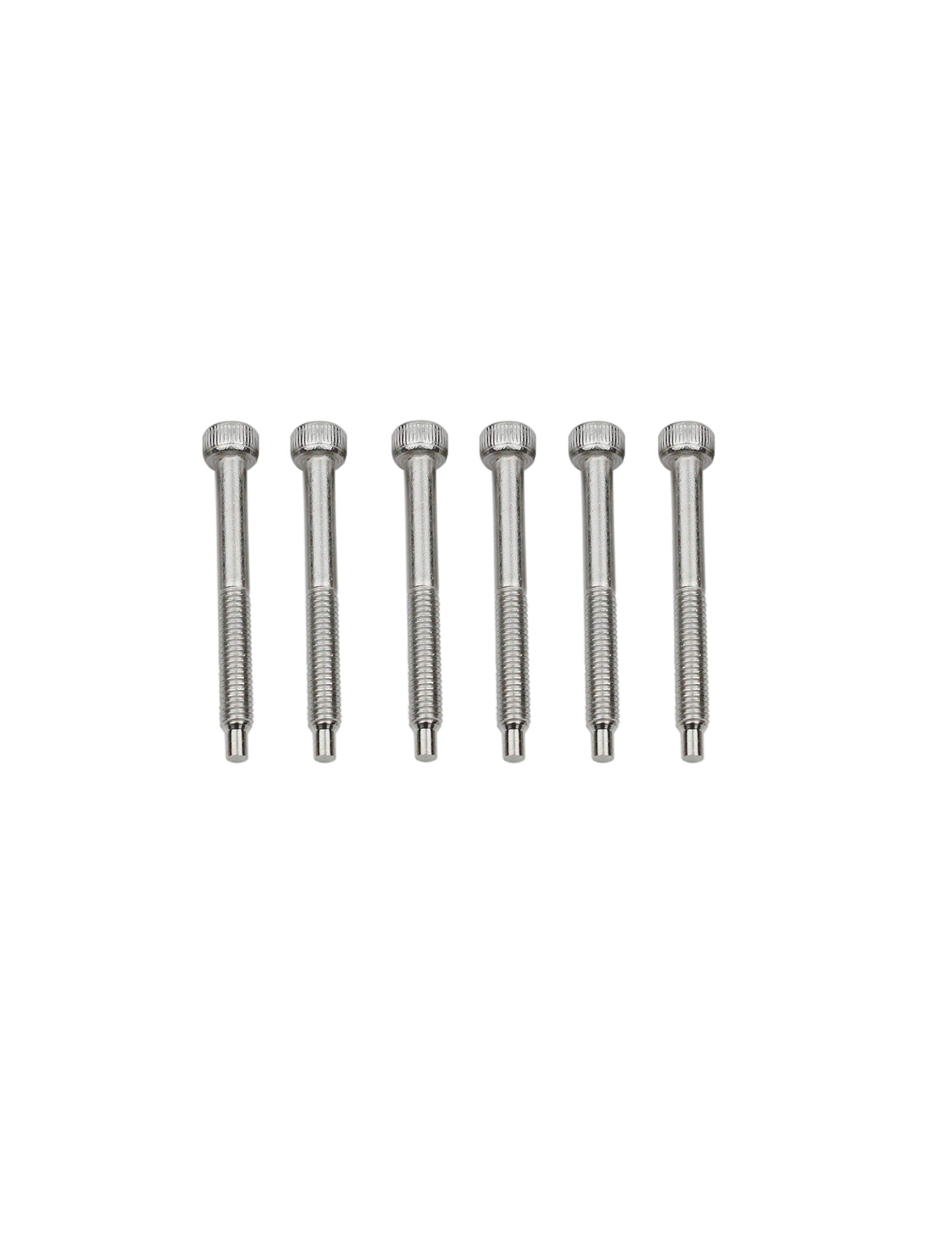 guyker6 Pcs String Lock Screws - Stainless Steel Lock Screw Compatible with FR Tremolo System Bridge Electric Guitar