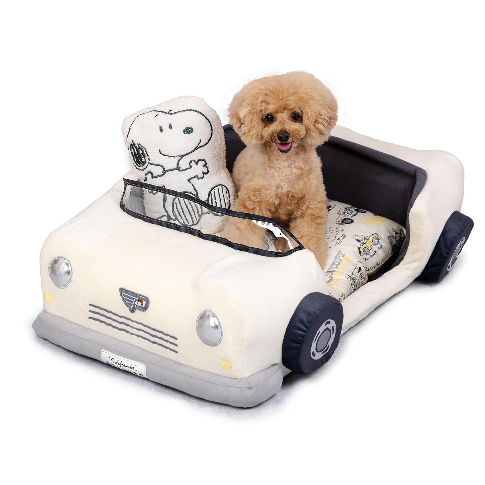 Amazon | ペットパラダイス スヌーピー 犬 ベッド 冬用 寝具