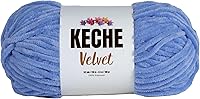 Vista 55 de Hilo de terciopelo Keche para crochet, suave chenilla voluminosa para bebé, manta Amigurumi, 100 gr (121 m) - Blanco