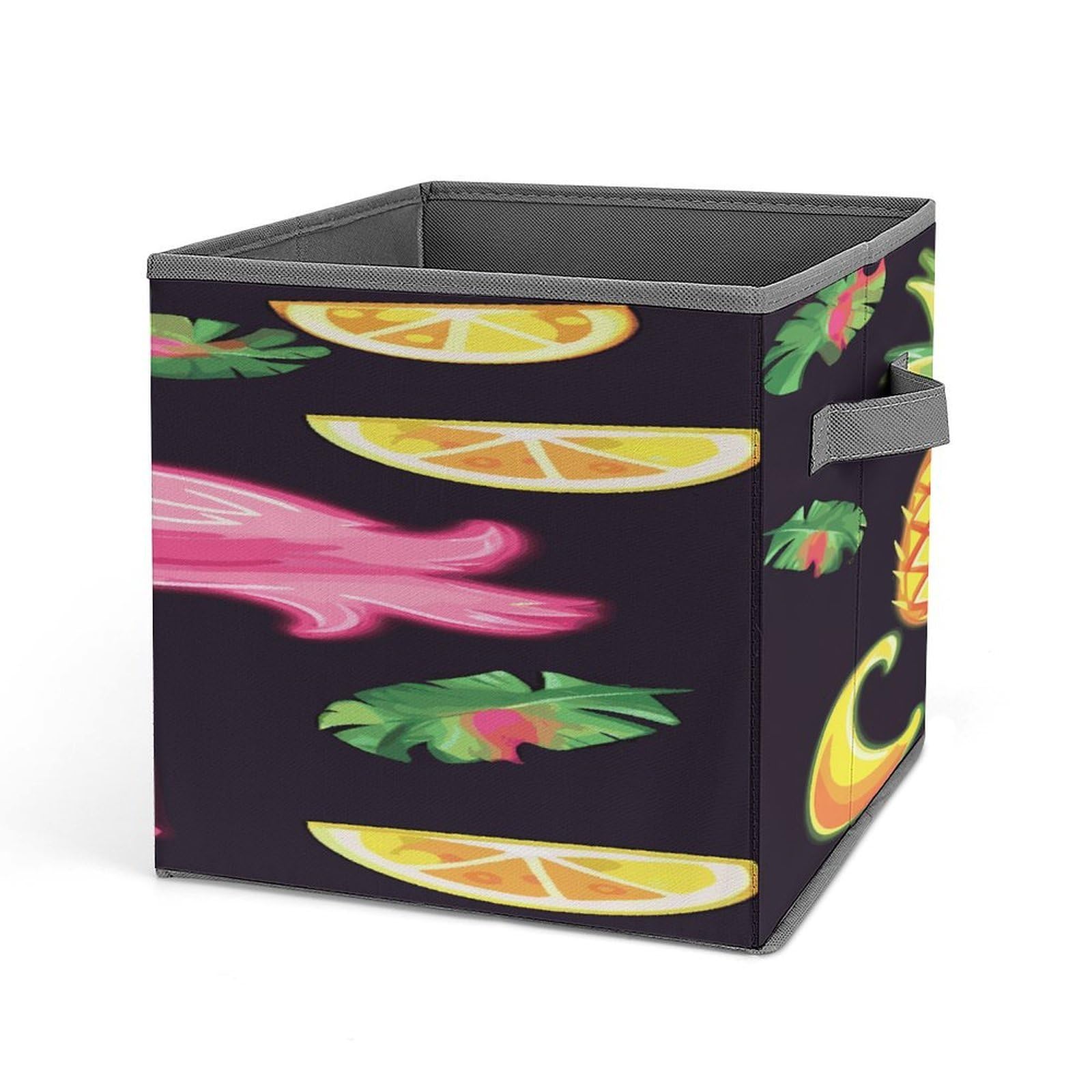 Fekiloot Style Pineapple Banana Flamingo Storage Bins Storage Baskets