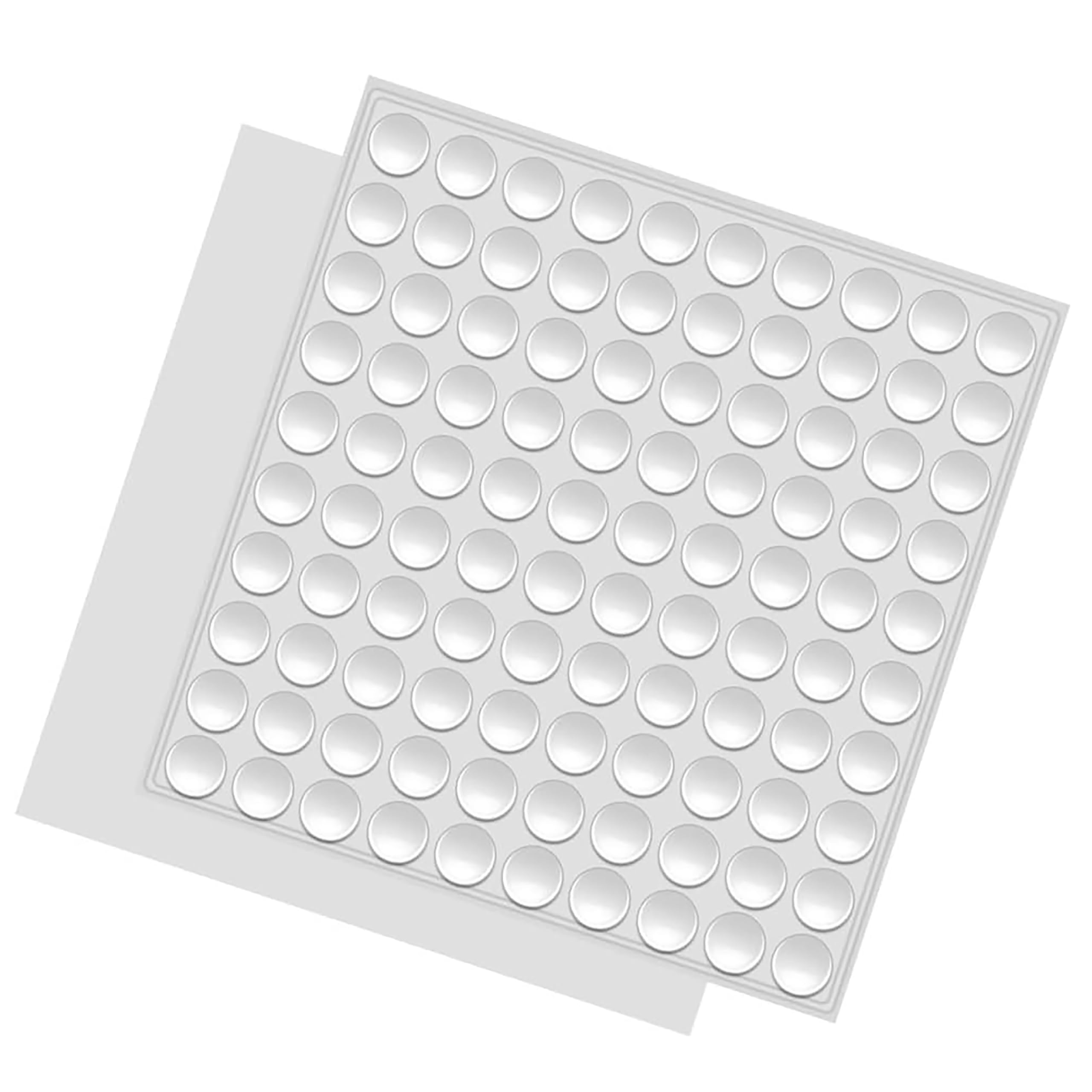 GLUN® 8x3 mm 100 Piece Door Bumper Stoppers, Clear Rubber Wall Protector for Wall, Doors, Almiras Protector, Self-Adhesive Door Handle Wall Shield Bumper Guard