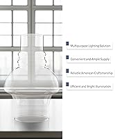 Vista 4 de Light of Mine: Chimenea de repuesto para lámpara de aceite con capucha de 7.6 cm x 17.8 cm – Chimenea de vidrio borosilicato transparente de tapa