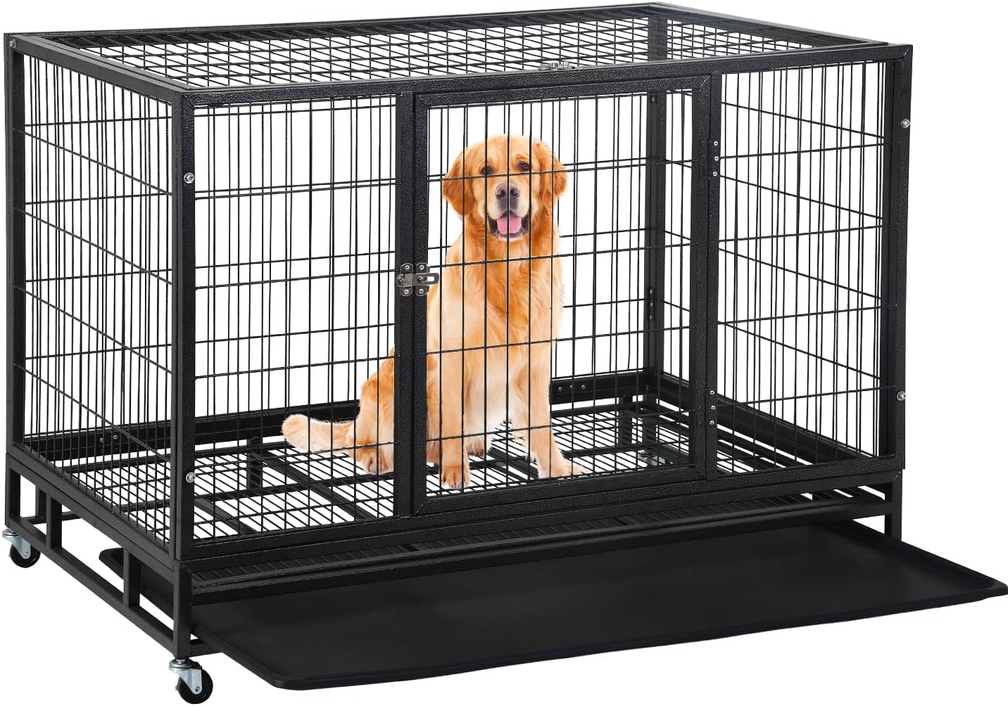 Heavy Duty Dog Crates for Large Dogs, 48 inch