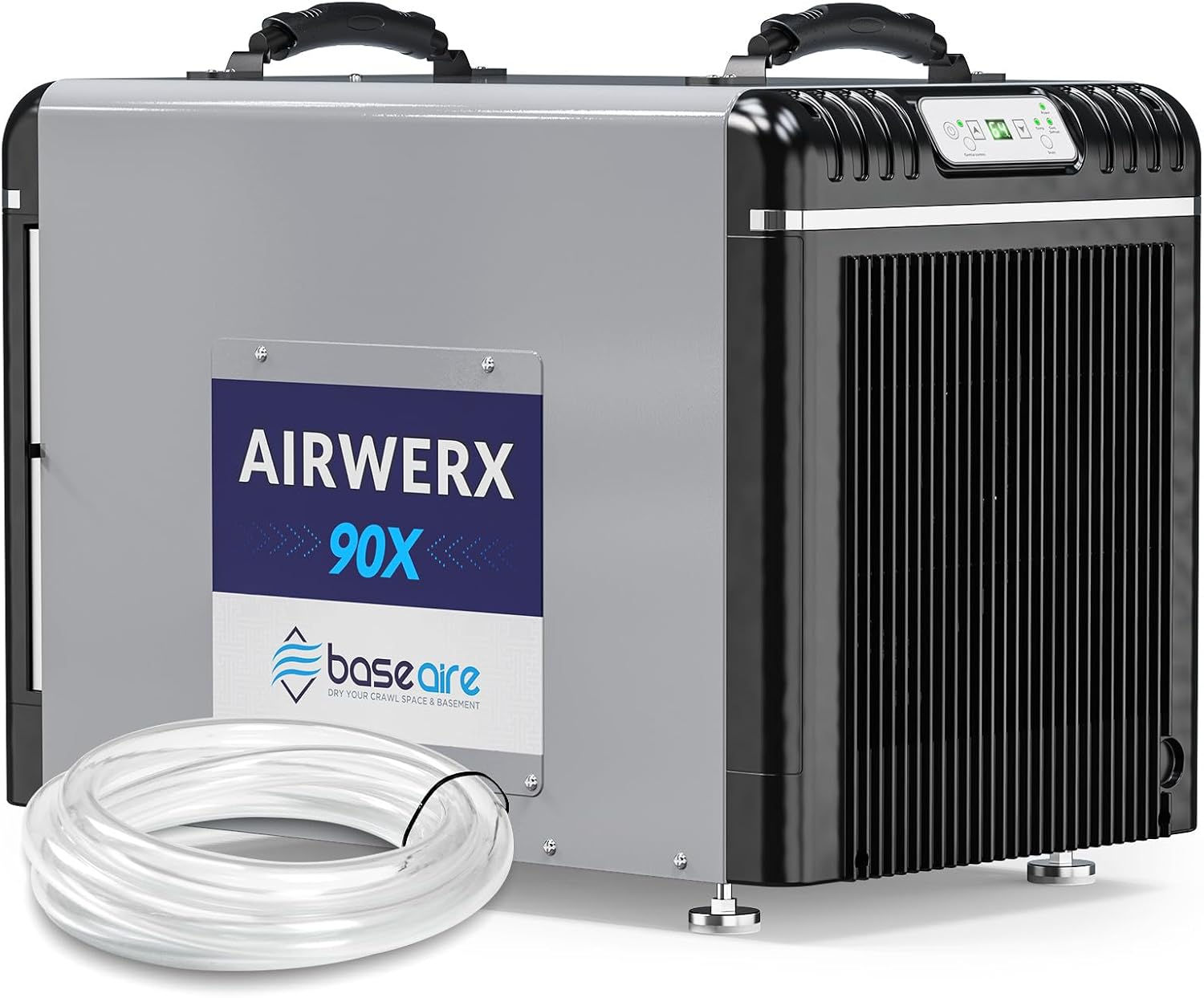 BaseAire 198 Pints Dehumidifier with Pump for Crawl Space, Basement, Portable Ai