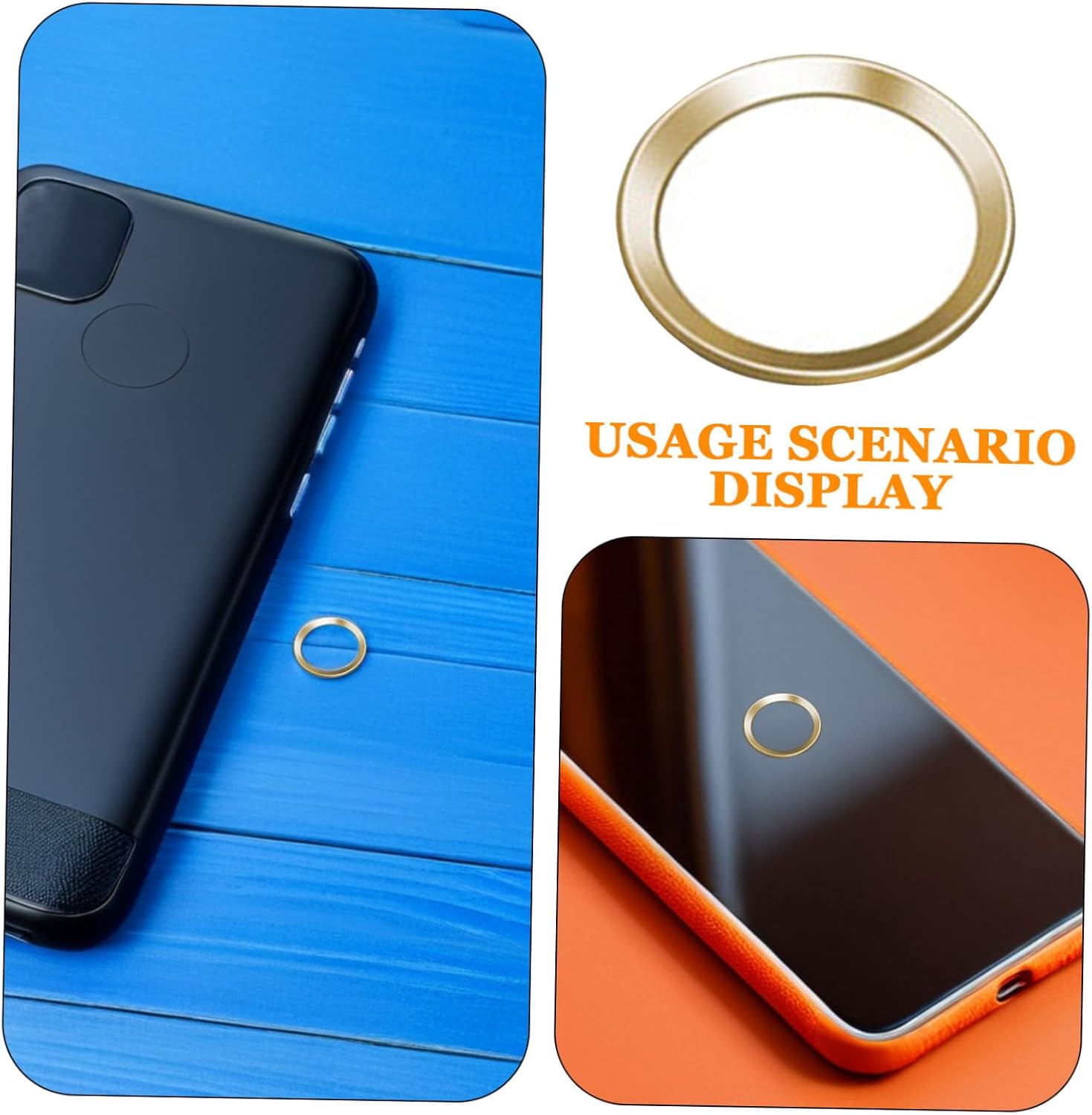 Metal Home Button Sticker for Fingerprint Recognition Sticker Material