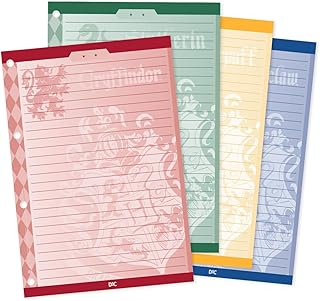 DAC - Refil de Folhas para Fichário Universitário com 96 folhas Decoradas Harry Potter