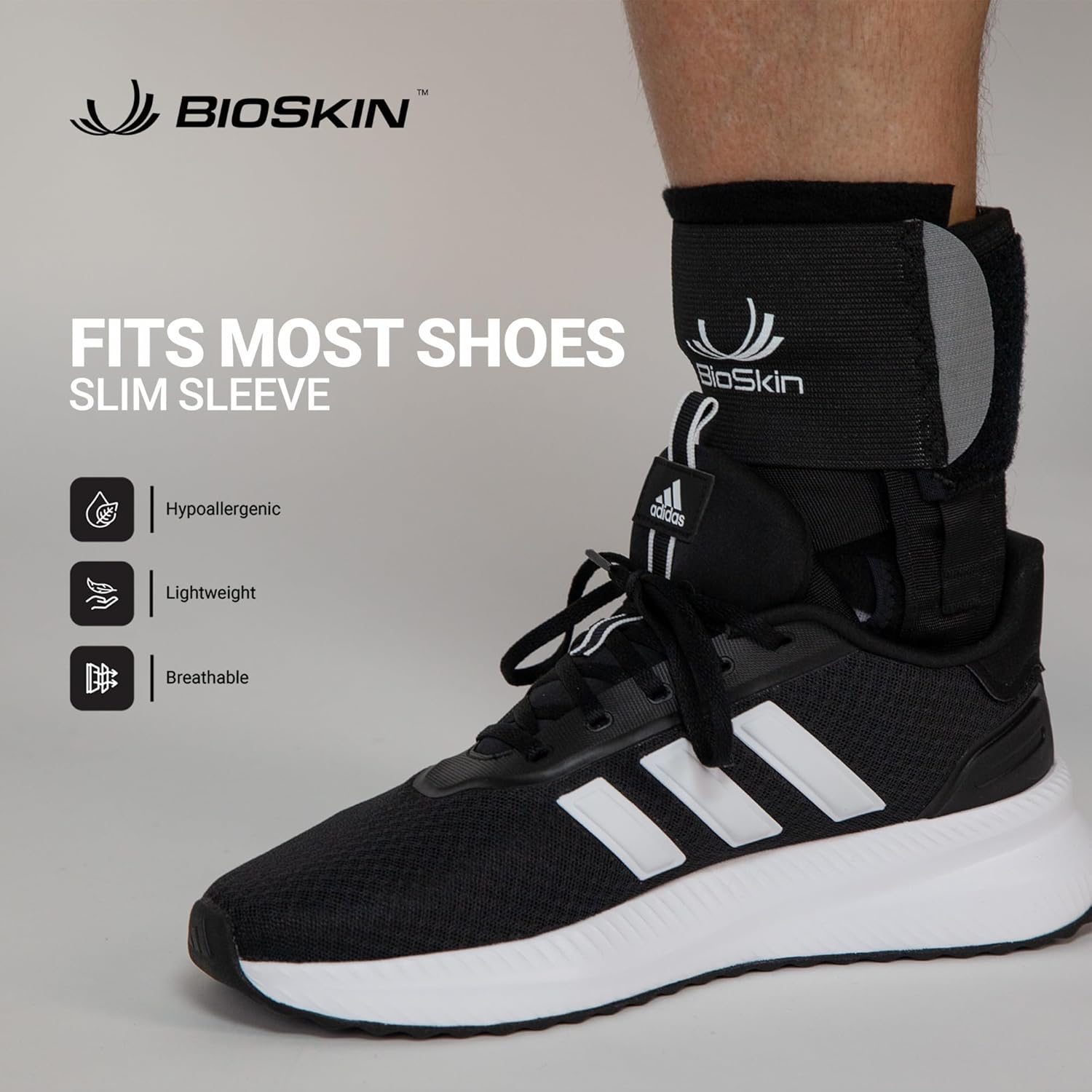 BioSkin TriLok Ankle Brace - Sprained Ankle & Plantar Fasciitis Support, Figure-8 Stabilizer with FootLok Arch-Lift, Women & Men, Fits in Most Shoes, Lightweight & Hypoallergenic, HSA/FSA, Large - Image 2