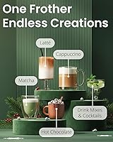 Vista 5 de Elementi Mezclador de bebidas de mano - Agitador de bebidas eléctrico para bebidas en polvo - Varita mezcladora de polvo de proteína y espumador