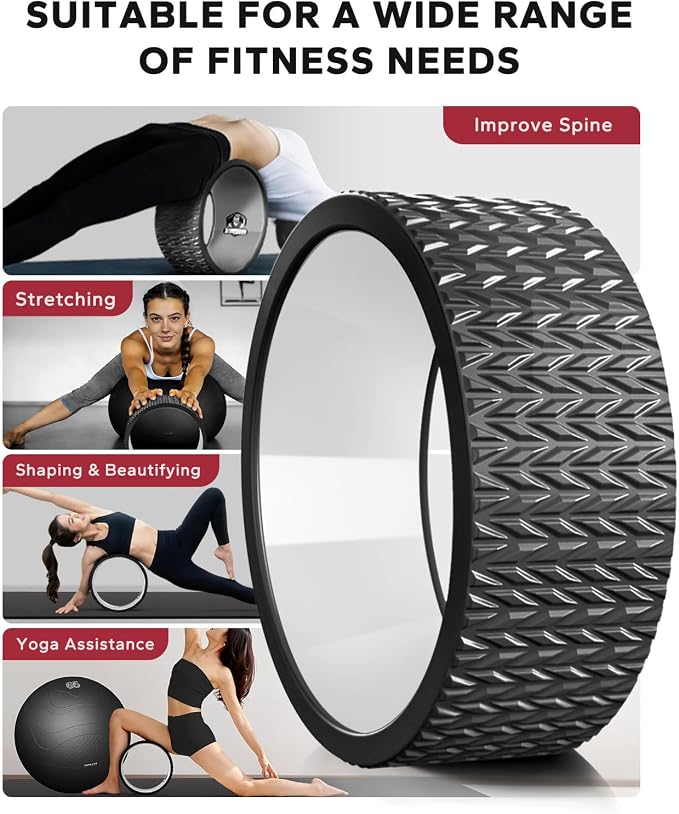 Set de Rueda de Yoga HAPBEAR con Pelota de Ejercicio 12'' miniatura 6