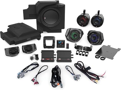 MTX Audio X3-17-THUNDER8 2017+ 1000-Watt, 8-Speaker Audio System for Select Can Am Maverick X3 Vehicles