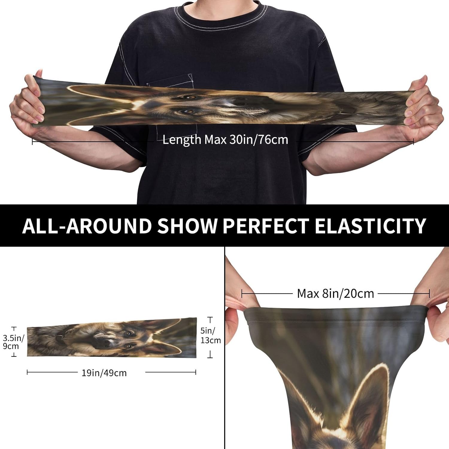 German Shepherd Arm Sleeve for Men Women UV Protection Cooling Sun Sleeves Compression Tattoo Sleeve Cover