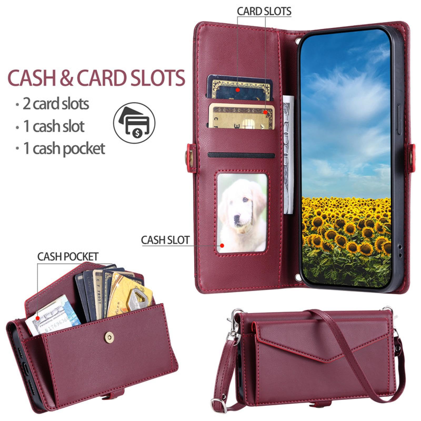Étui Portefeuille en Cuir avec lanière pour Samsung S20 FE 4G 5G (pour Samsung S20 FE 4G 5G/Violet)