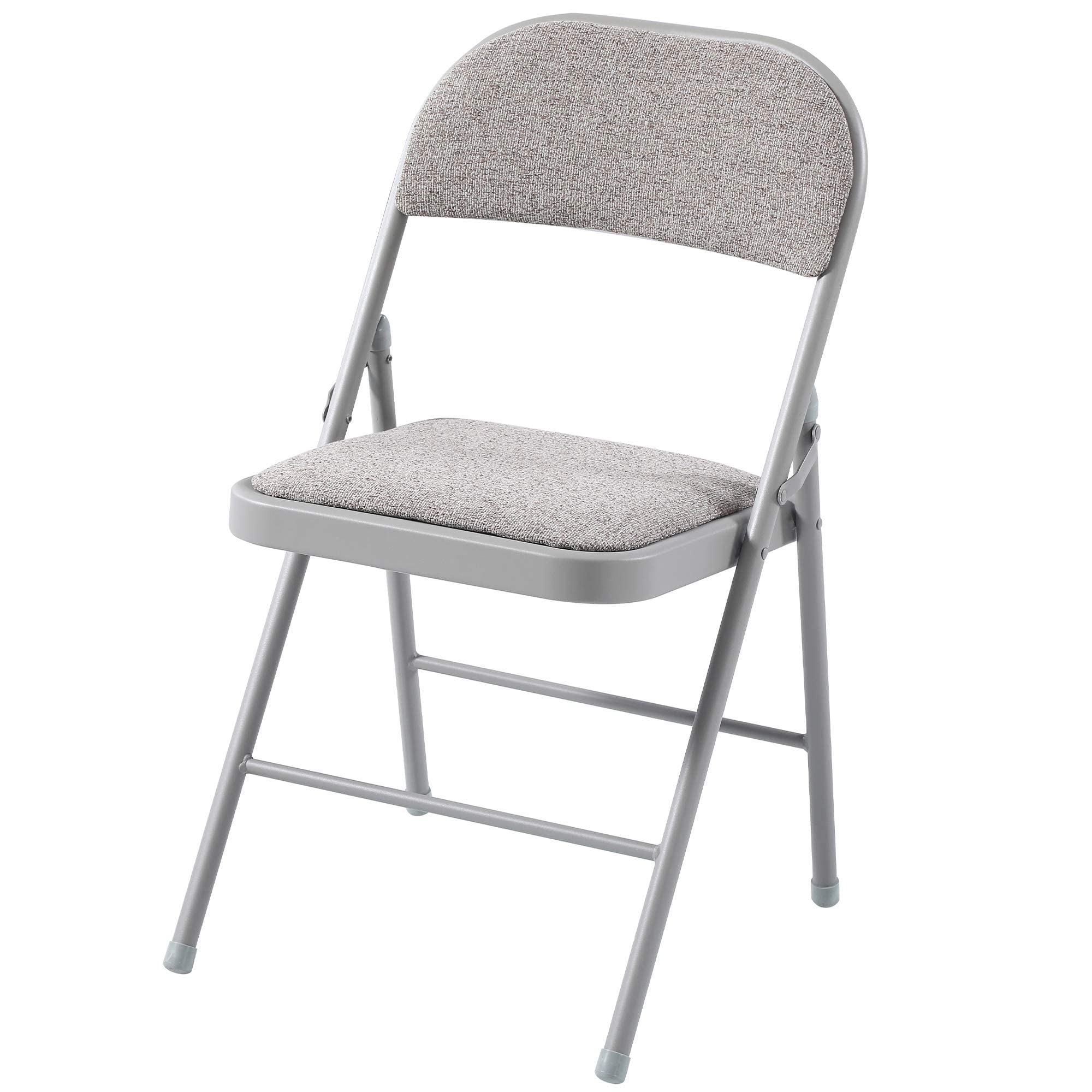 Charles Jacobs Cushioned Fabric Folding Chair with a Grey Metal Frame - 1 Chair