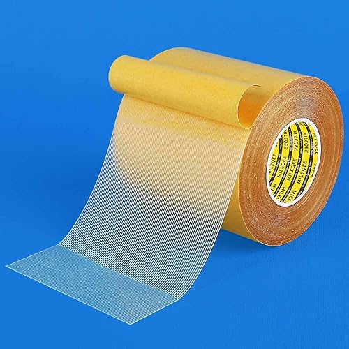 MILEQEE Cinta adhesiva de doble cara resistente 32 x 33 pies 328ft adhesivo universal de alta adherencia fuerte con malla de fibra de vidrio cinta