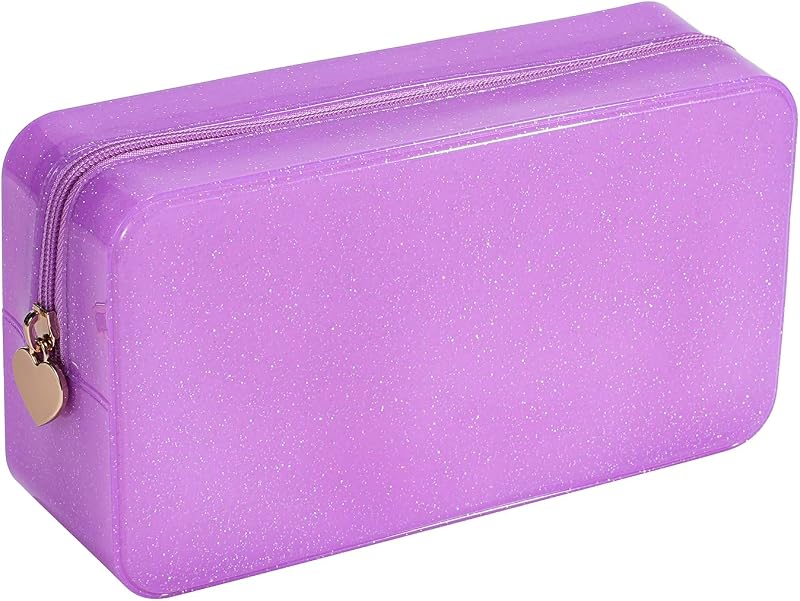 Necessaire de viagem Jelly Stardust Twinkle RSRSLEII 07Purple-Large, roxa, Pacote com 1