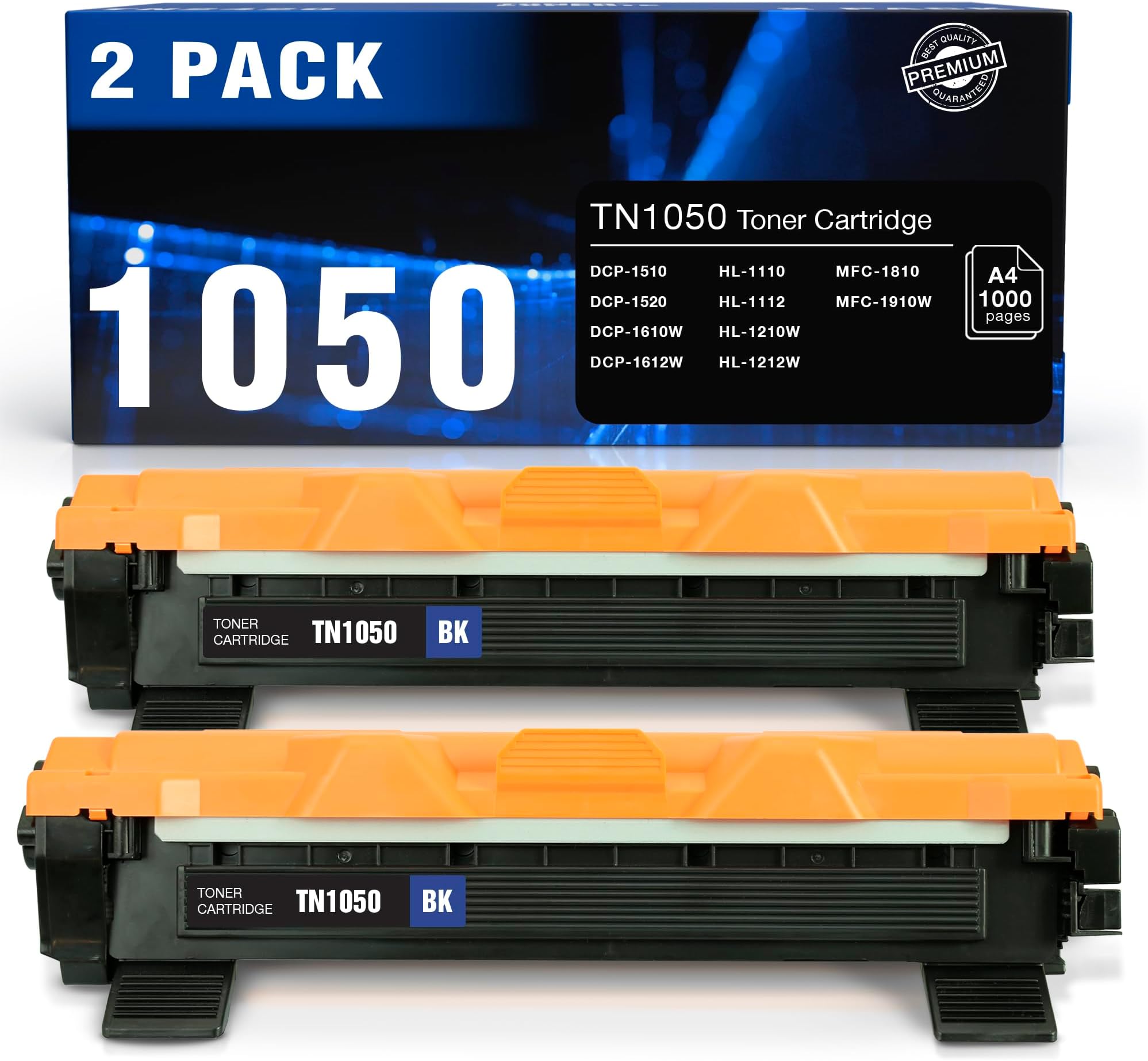 TN1050 2x Toner For Brother DCP1510,1512,HL1110,1112 - Foto 4