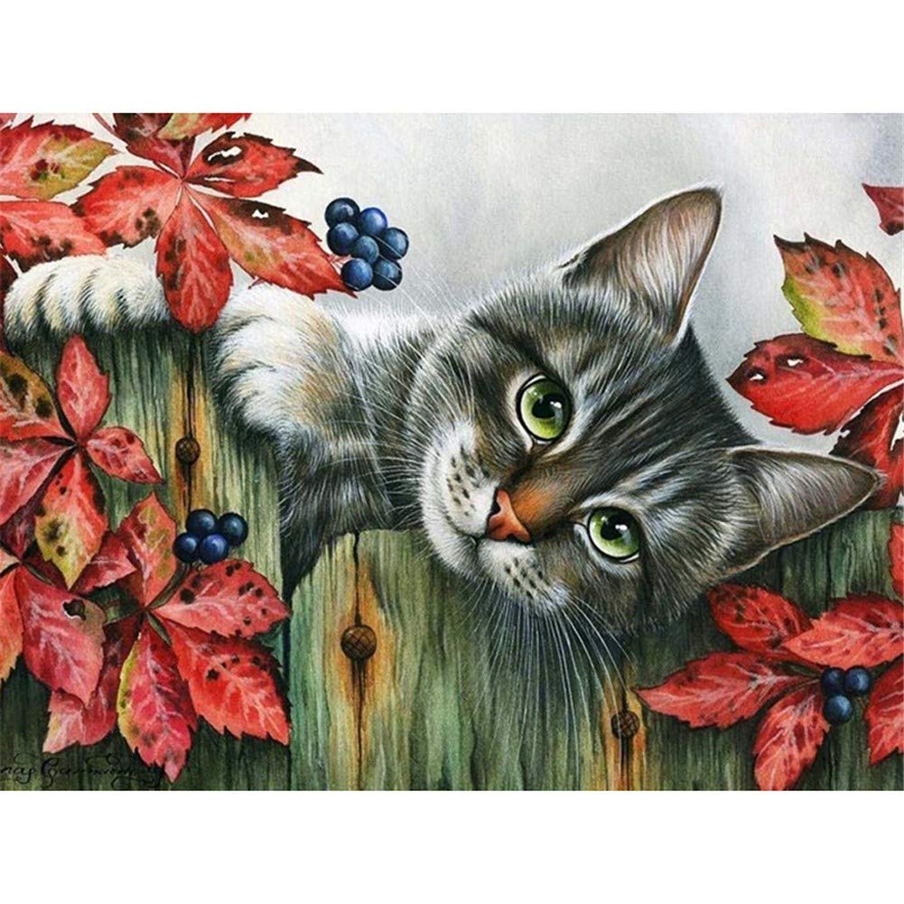 Broderie Diamant Chats 80x100cm Anti Stress Solution Contre Ennui Loisir Créatif Salon