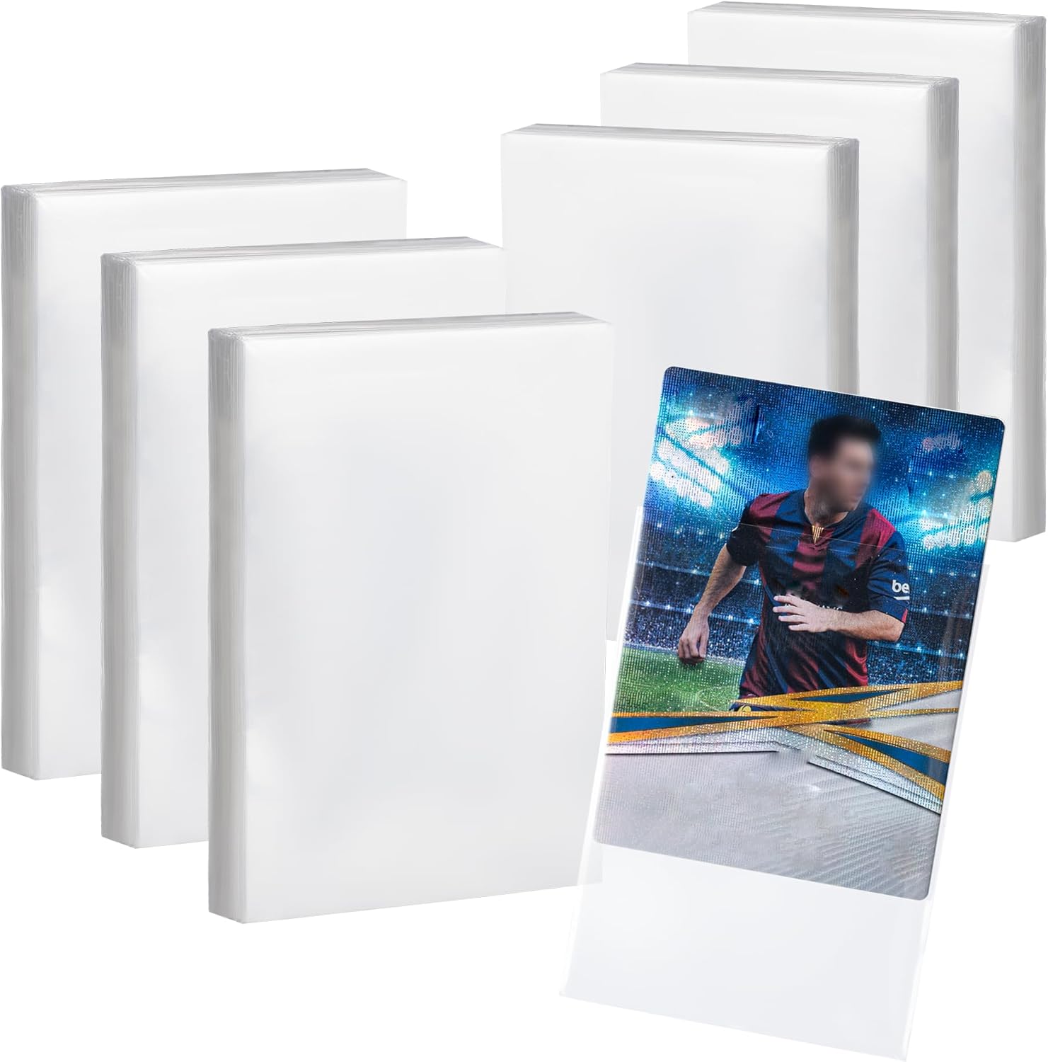 540 Counts Card Sleeves，Clear Trading Cards Sleeves, Soft Baseball Card Sleeves，Plastic Card Protector Sleeves for Standard Cards Fit for Baseball Cards, Football Game Cards, MTG