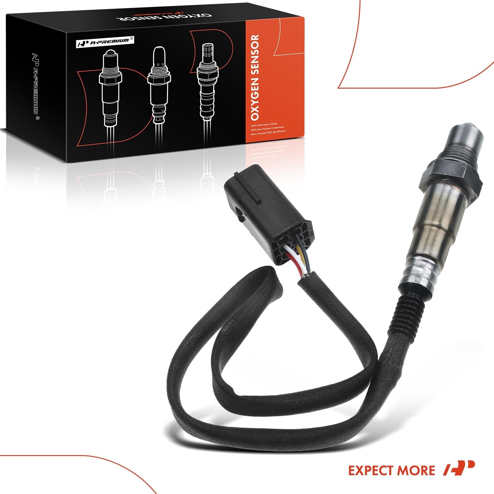 A-Premium O2 Oxygen Sensor Compatible with INFINITI Q70 2014-2015, Q70L 2015, QX56 2011-2013, QX80 2014-2015, M56 2011-2013, V8 5.6L, Upstream Left or Right, Replace# 226931LA0B, 226931MC0A