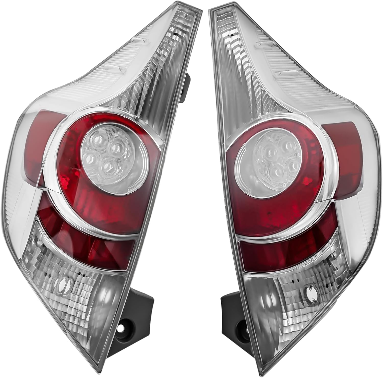 For 2012 2013 2014 Toyota Prius C Halogen Rear Tail Lights Assembly,Left/Right,Replacment Brake Lamp Set,Match Original Vehicle and Replace Directly (Left Driver'S Side+Right Passenger Side)