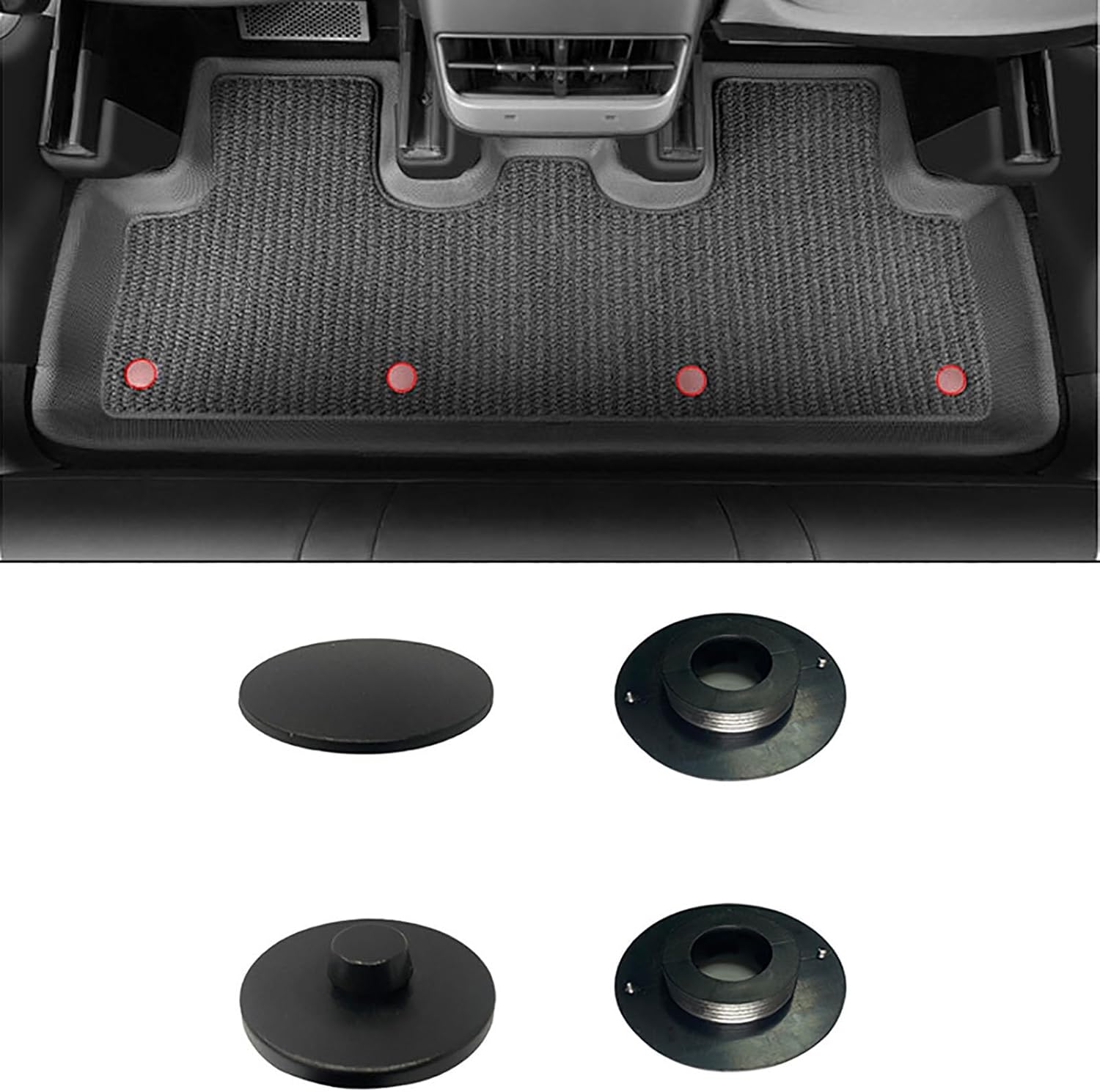 Car Floor Mat Clamp for BMW 2 Series G42 G87 M2 Round Fixed Carpet car Interior Accessories