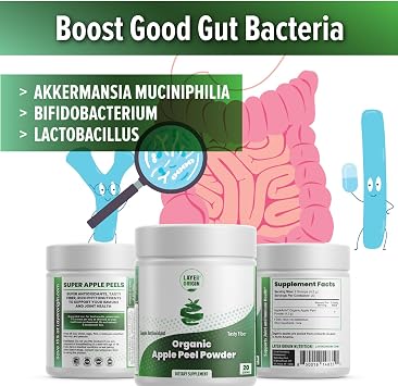 Organic Apple Peel Powder Boost Akkermansia and Bifidobacteria