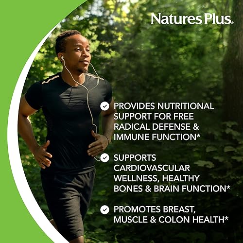 Miniatura 4 de Natures Plus Vitamina D3, liberación prolongada  90 tabletas veganas  5000 UI + 25 mg de trans-resveratrol  Salud del corazón y los huesos, apoyo al