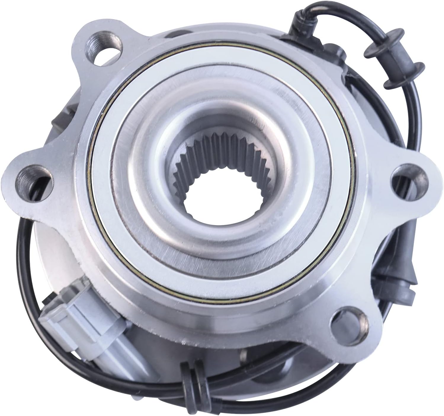 MOSTPLUS 515065 Front Wheel Hub Bearing Assembly Compatible for 2005-2019 Nissan Frontier | 2005-12 Nissan Pathfinder | 2005-15 Nissan Xterra | 2009-12 Suzuki Equator 6 Lugs w/ABS [4WD Only] Set of 2