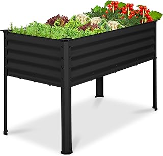 Best Choice Products 48x24x30in Galvanized Raised Garden Bed, Metal Elev...