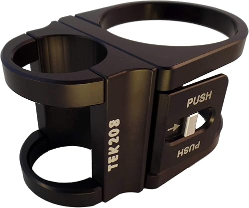 Tek208 Soporte de barra antivuelco para extintor de incendios de liberación rápida (negro, barra antivuelco de 1.50 pulgadas de diámetro)