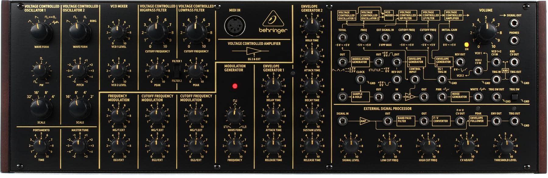 Behringer K-2 Analog and Semi-Modular Synthesizer