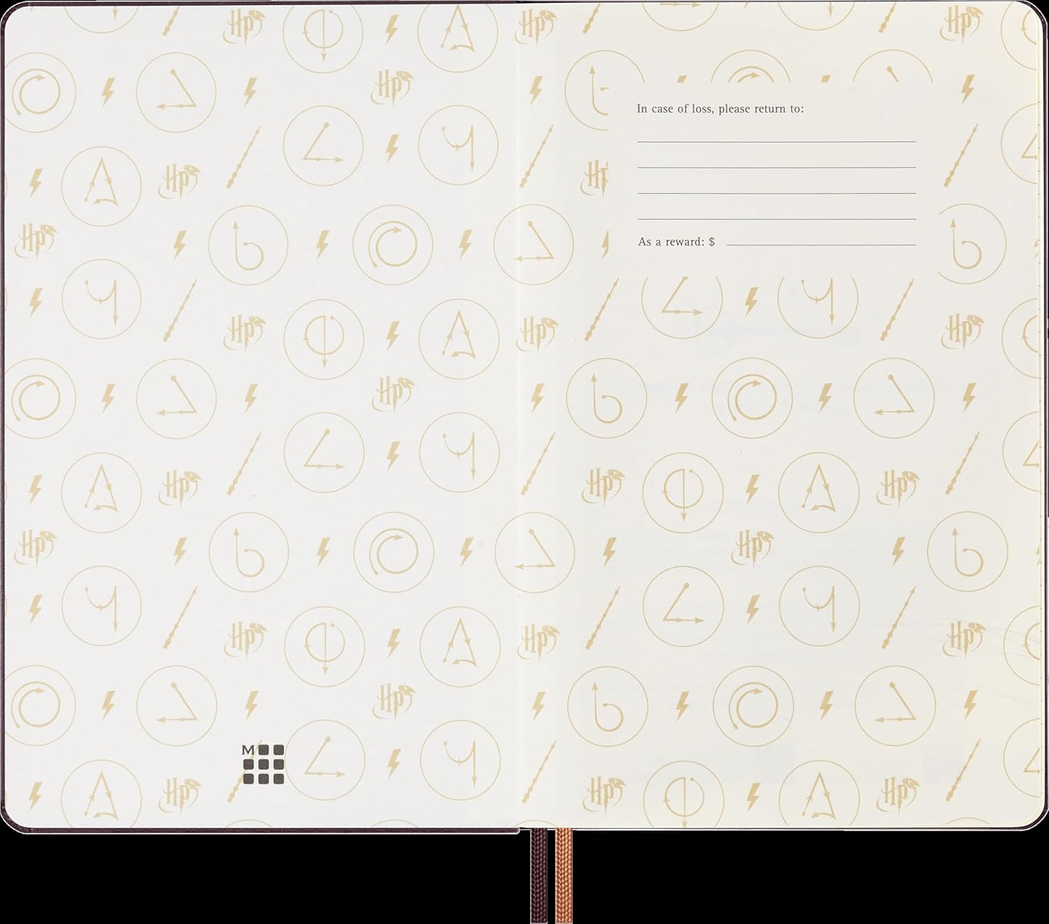 Moleskine DHP12DC3Y25 Harry Potter Notebook, Begins in January, 2025, 12 Months, Daily Diary, Large Size (W x H x H): 5.1 x 8.3 inches (13 x 21 cm), Hardcover