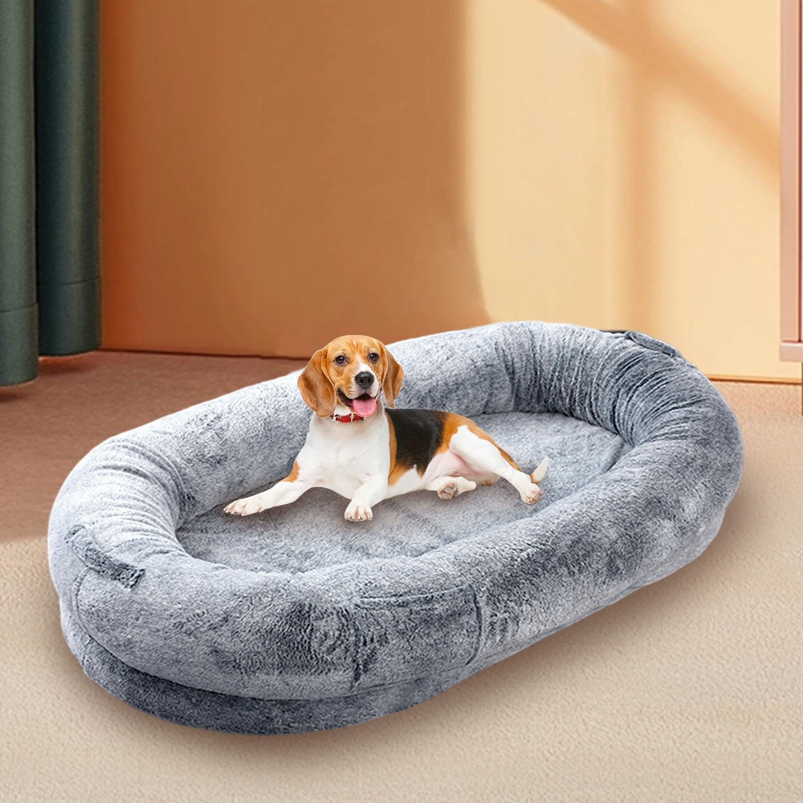 Amazon | 大人用ヒューマンドッグベッド,人間用ドッグベッド | 犬用