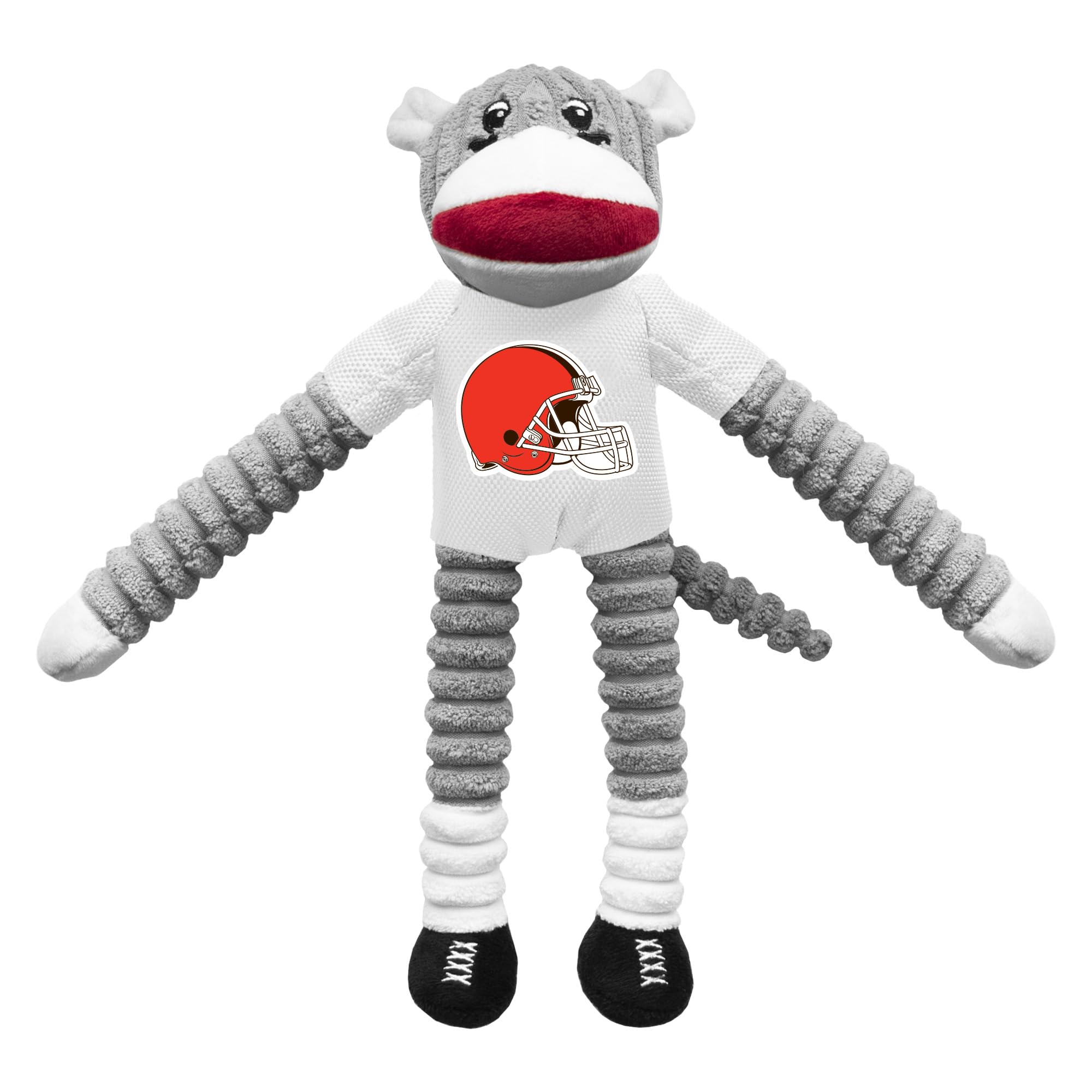 Little Earth Productions Littlearth Cleveland Browns NCAA Sock Monkey - Juguete para Mascotas