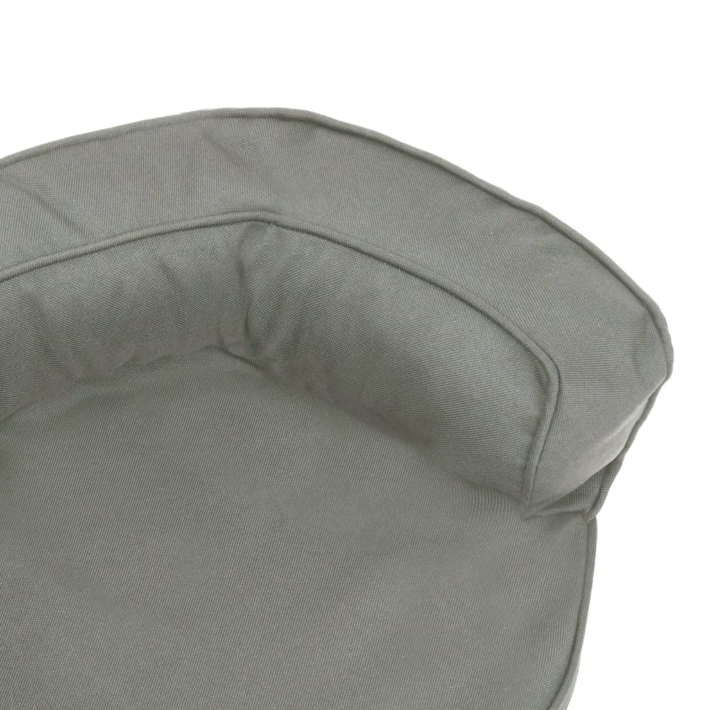 Materasso ergonomico per cani, 60 x 42 cm, effetto lino, con fondo antiscivolo e morbido cuscino, per dormire e sdraiarsi comodamente