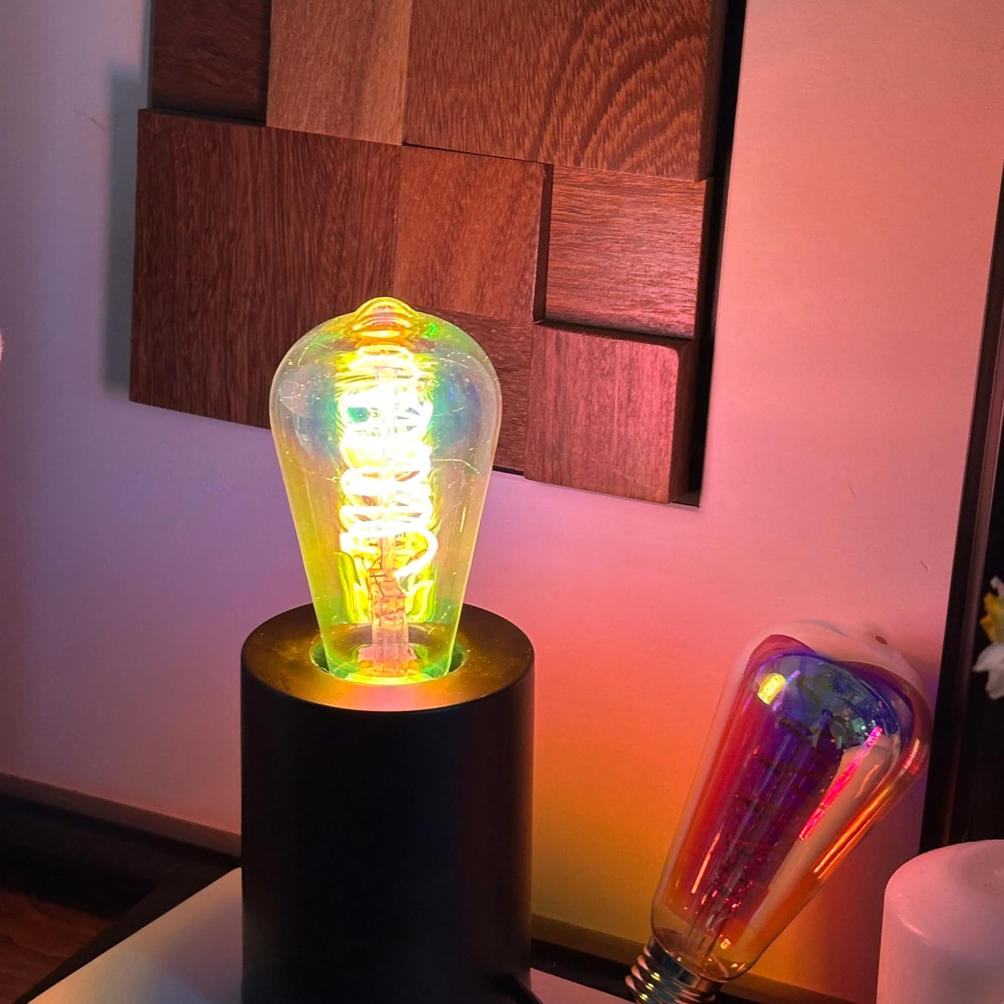 LOROFY ST64 Vintage LED Edison Bulbs, 4.5W LED Bulb Equivalent to