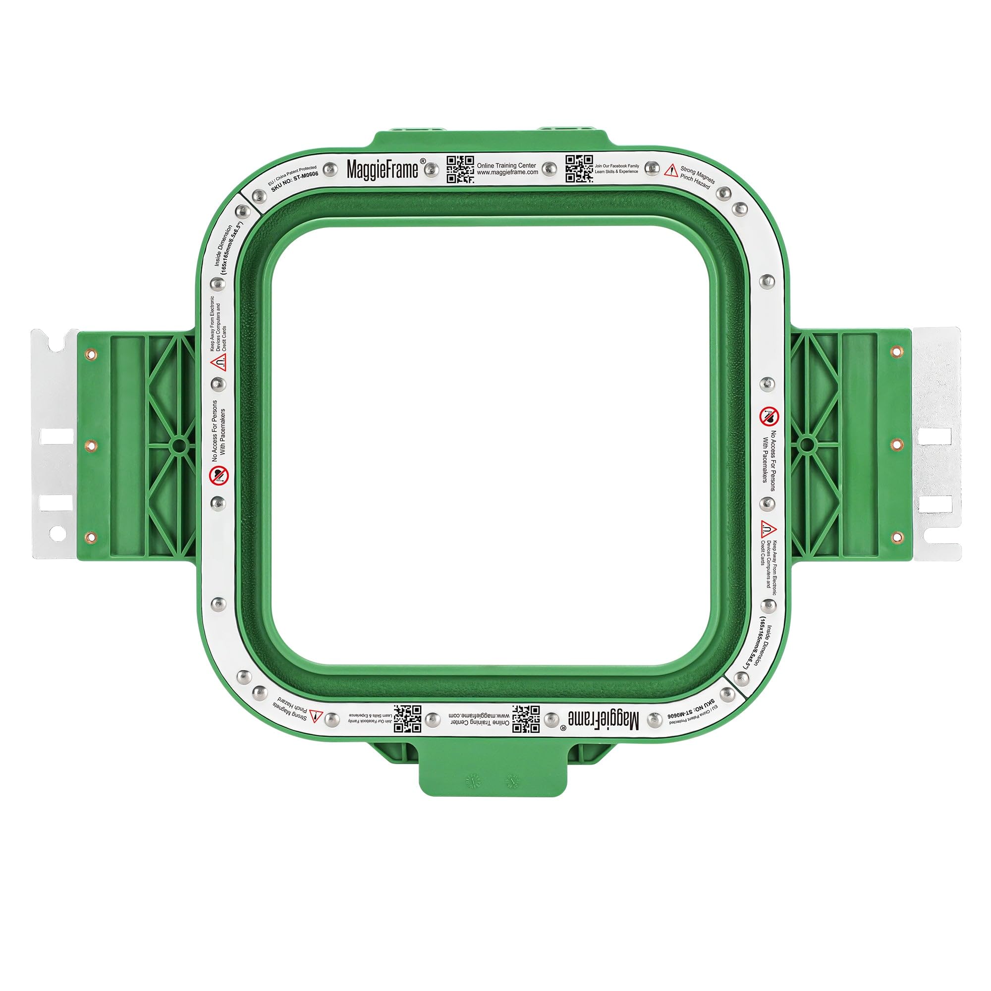 Brewland Bastidor de bordado magnético 165x165mm para Poolin EOV EOM EOX | Compatible con las máquinas Poolin indicadas en el título; 6.5x6.5inch