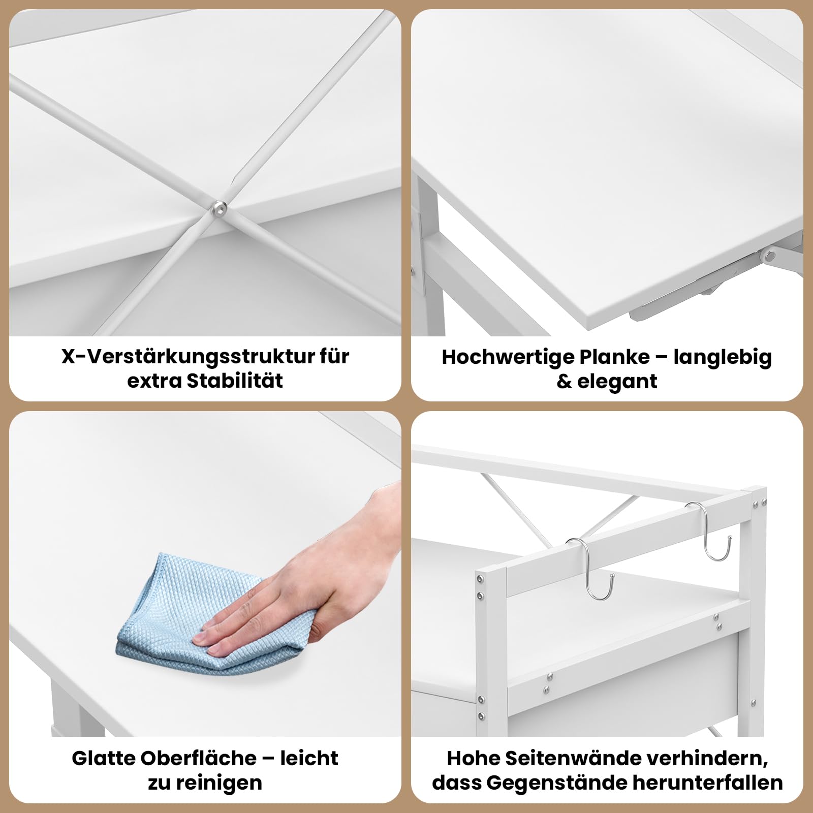 Waschmaschinenregal mit Schublade bis 150kg, stabiler Metallschrank für Waschmaschine und Trockner