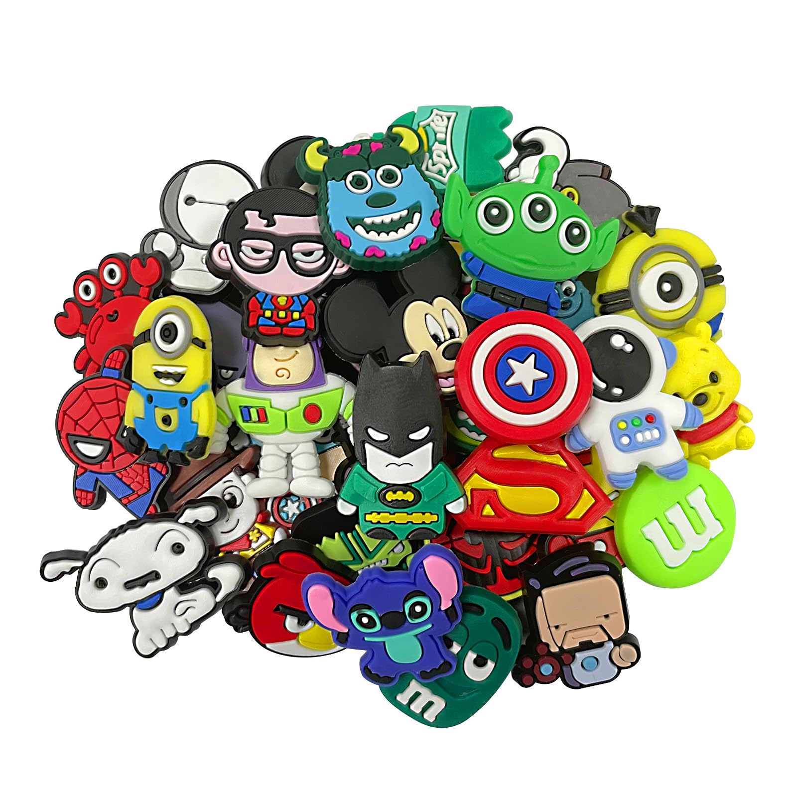 36 PCS PVC Shoe Charms for Boys,Anime Charm for Kids,Shoe Decoration Unisex