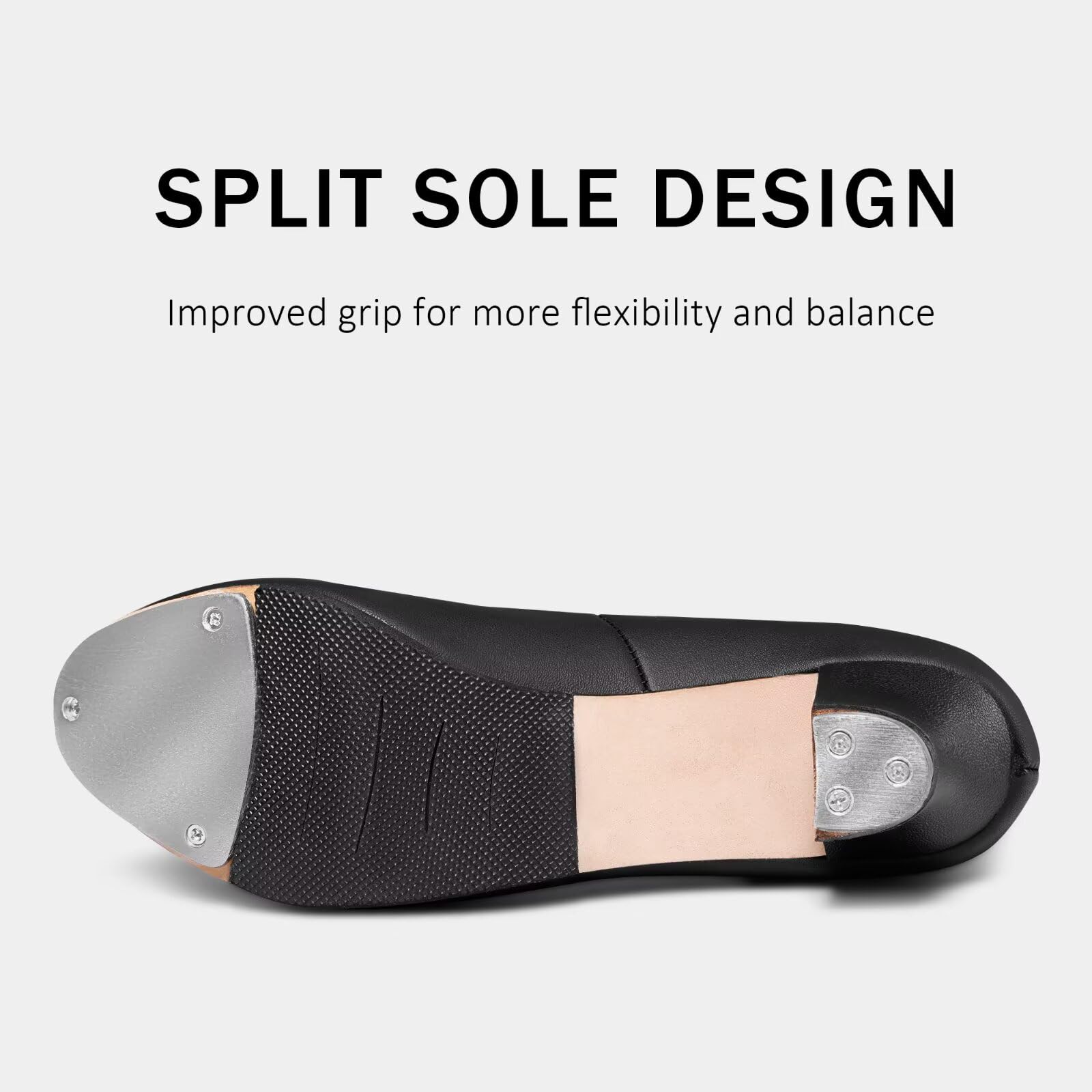 Character Tap - Scarpe da donna con suola divisa, colore: nero, con cinturino alla caviglia, per donne e adulti