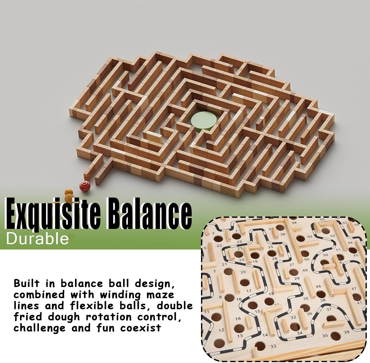 Wooden Ball Games Brio Labyrinth Game Coordinated Developmen Wooden Ball Game Maze Educational Labyrinth Puzzle for Dementia Adults Kids Maze