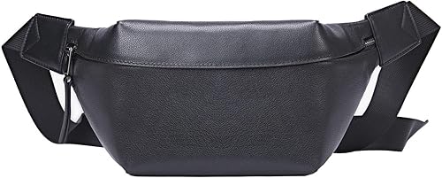 Hebetag Riñonera de cuero para hombres y mujeres, para viajes al aire libre, deportes, senderismo, caminar, correr, cinturón de cadera para teléfono